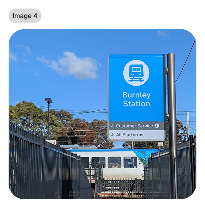 Image 4: Photo of another bus stop sign